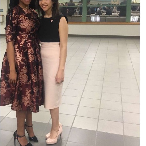 BLACK AND PINK ZARA DRESS - Picture 2 of 2